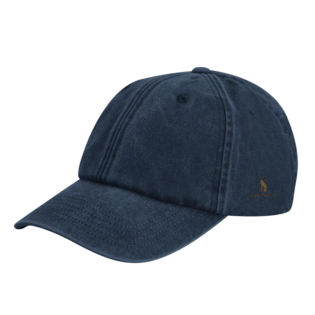 Casquette Vintage Bameneli - lévrier doré brodé, vue de profil